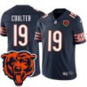 Bears #19 Isaiah Coulter Tackle Twill Jersey -Navy with 2023 Bear Head Logo Patch