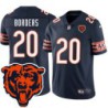 Bears #20 Breon Borders Tackle Twill Jersey -Navy with 2023 Bear Head Logo Patch