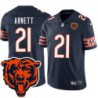 Bears #21 Jon Arnett Tackle Twill Jersey -Navy with 2023 Bear Head Logo Patch