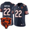 Bears #22 Joe Kopcha Tackle Twill Jersey -Navy with 2023 Bear Head Logo Patch