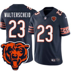 Bears #23 Len Walterscheid Tackle Twill Jersey -Navy with 2023 Bear Head Logo Patch