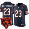 Bears #23 Len Walterscheid Tackle Twill Jersey -Navy with 2023 Bear Head Logo Patch