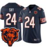 Bears #24 Don Shy Tackle Twill Jersey -Navy with 2023 Bear Head Logo Patch