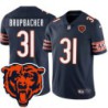 Bears #31 Ross Brupbacher Tackle Twill Jersey -Navy with 2023 Bear Head Logo Patch