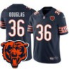 Bears #36 Merrill Douglas Tackle Twill Jersey -Navy with 2023 Bear Head Logo Patch