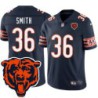 Bears #36 J.D. Smith Tackle Twill Jersey -Navy with 2023 Bear Head Logo Patch