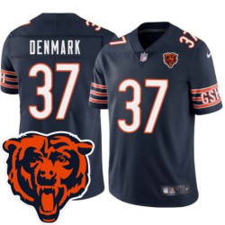 Bears #37 Stephen Denmark Tackle Twill Jersey -Navy with 2023 Bear Head Logo Patch