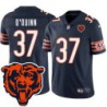 Bears #37 Red O'Quinn Tackle Twill Jersey -Navy with 2023 Bear Head Logo Patch