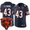 Bears #43 Craig Clemons Tackle Twill Jersey -Navy with 2023 Bear Head Logo Patch