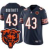 Bears #43 Earl Douthitt Tackle Twill Jersey -Navy with 2023 Bear Head Logo Patch