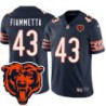 Bears #43 Tony Fiammetta Tackle Twill Jersey -Navy with 2023 Bear Head Logo Patch