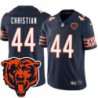 Bears #44 Bob Christian Tackle Twill Jersey -Navy with 2023 Bear Head Logo Patch