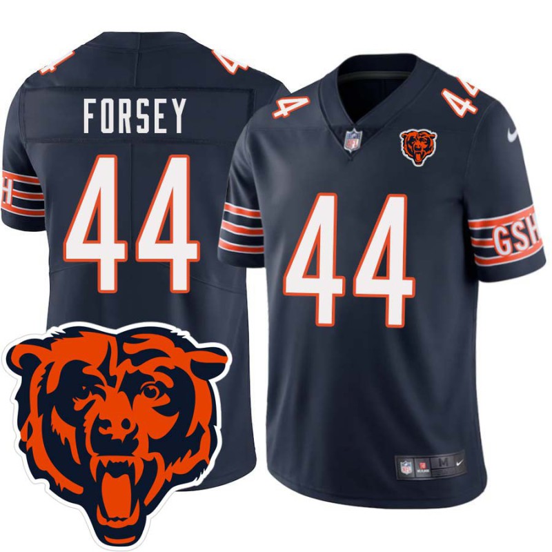 Bears #44 Brock Forsey Tackle Twill Jersey -Navy with 2023 Bear Head Logo Patch