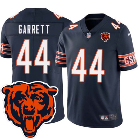 Bears #44 Dub Garrett Tackle Twill Jersey -Navy with 2023 Bear Head Logo Patch