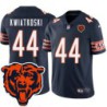 Bears #44 Nick Kwiatkoski Tackle Twill Jersey -Navy with 2023 Bear Head Logo Patch