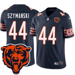 Bears #44 Frank Szymanski Tackle Twill Jersey -Navy with 2023 Bear Head Logo Patch