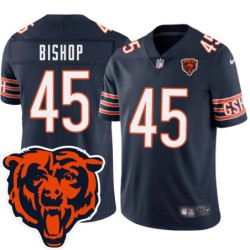 Bears #45 Don Bishop Tackle Twill Jersey -Navy with 2023 Bear Head Logo Patch