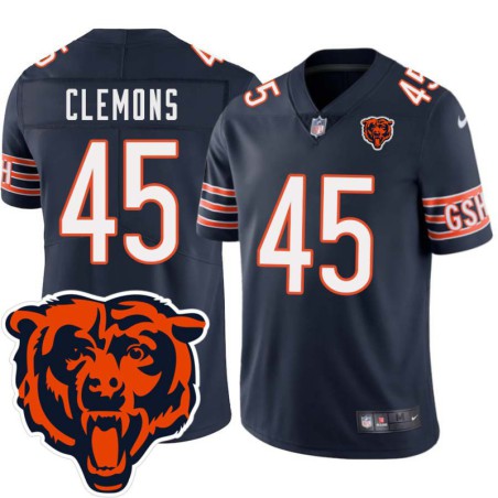 Bears #45 Craig Clemons Tackle Twill Jersey -Navy with 2023 Bear Head Logo Patch