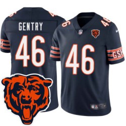 Bears #46 Curt Gentry Tackle Twill Jersey -Navy with 2023 Bear Head Logo Patch