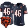 Bears #46 Anthony Mosley Tackle Twill Jersey -Navy with 2023 Bear Head Logo Patch