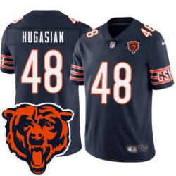 Bears #48 Harry Hugasian Tackle Twill Jersey -Navy with 2023 Bear Head Logo Patch