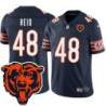 Bears #48 Gabe Reid Tackle Twill Jersey -Navy with 2023 Bear Head Logo Patch