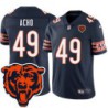 Bears #49 Sam Acho Tackle Twill Jersey -Navy with 2023 Bear Head Logo Patch