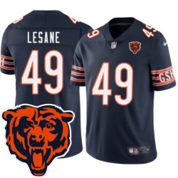 Bears #49 Jimmy Lesane Tackle Twill Jersey -Navy with 2023 Bear Head Logo Patch