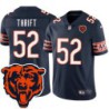 Bears #52 Cliff Thrift Tackle Twill Jersey -Navy with 2023 Bear Head Logo Patch