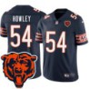 Bears #54 Chuck Howley Tackle Twill Jersey -Navy with 2023 Bear Head Logo Patch