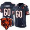 Bears #60 Lee Roy Caffey Tackle Twill Jersey -Navy with 2023 Bear Head Logo Patch