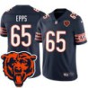 Bears #65 Tory Epps Tackle Twill Jersey -Navy with 2023 Bear Head Logo Patch