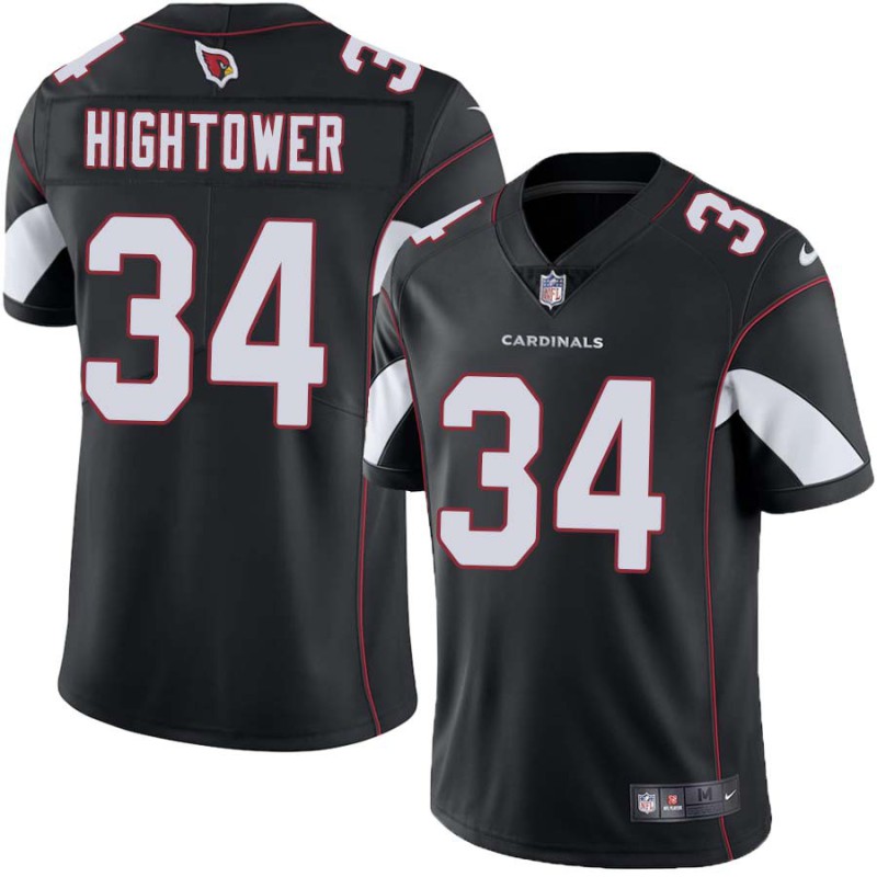 Cardinals #34 Tim Hightower Stitched Black Jersey