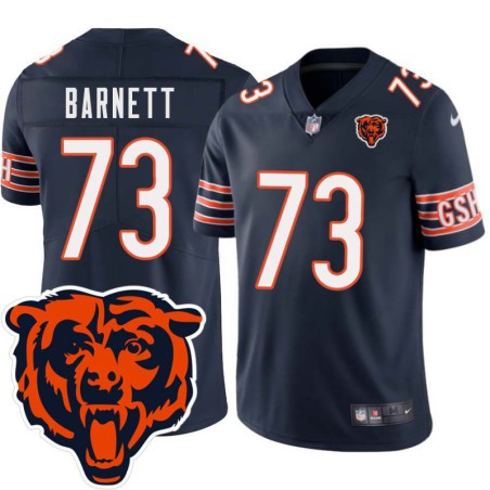 Bears #73 Steve Barnett Tackle Twill Jersey -Navy with 2023 Bear Head Logo Patch