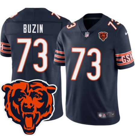 Bears #73 Rich Buzin Tackle Twill Jersey -Navy with 2023 Bear Head Logo Patch