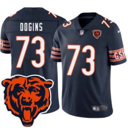 Bears #73 Kevin Dogins Tackle Twill Jersey -Navy with 2023 Bear Head Logo Patch