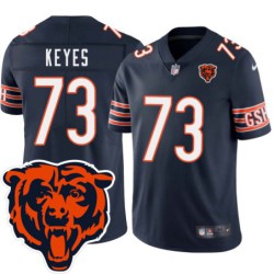 Bears #73 Marcus Keyes Tackle Twill Jersey -Navy with 2023 Bear Head Logo Patch