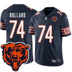 Bears #74 Jonathan Bullard Tackle Twill Jersey -Navy with 2023 Bear Head Logo Patch