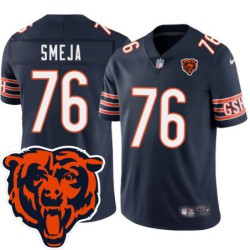 Bears #76 Rudy Smeja Tackle Twill Jersey -Navy with 2023 Bear Head Logo Patch