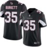 Cardinals #35 Jeff Burkett Stitched Black Jersey