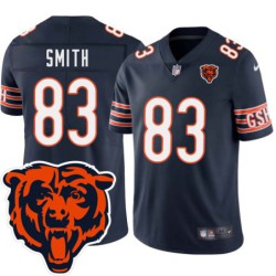 Bears #83 Eric Smith Tackle Twill Jersey -Navy with 2023 Bear Head Logo Patch