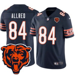 Bears #84 John Allred Tackle Twill Jersey -Navy with 2023 Bear Head Logo Patch