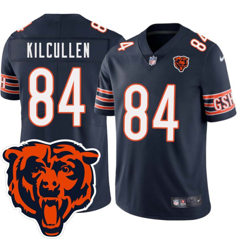 Bears #84 Bob Kilcullen Tackle Twill Jersey -Navy with 2023 Bear Head Logo Patch