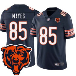 Bears #85 Alonzo Mayes Tackle Twill Jersey -Navy with 2023 Bear Head Logo Patch