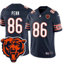 Bears #86 Chris Penn Tackle Twill Jersey -Navy with 2023 Bear Head Logo Patch