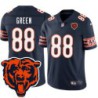 Bears #88 Bobby Joe Green Tackle Twill Jersey -Navy with 2023 Bear Head Logo Patch