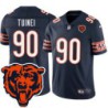 Bears #90 Van Tuinei Tackle Twill Jersey -Navy with 2023 Bear Head Logo Patch