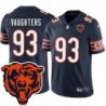 Bears #93 James Vaughters Tackle Twill Jersey -Navy with 2023 Bear Head Logo Patch