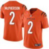 Bengals #2 Evan McPherson Sewn On Orange Jersey