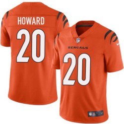 Bengals #20 Ty Howard Sewn On Orange Jersey
